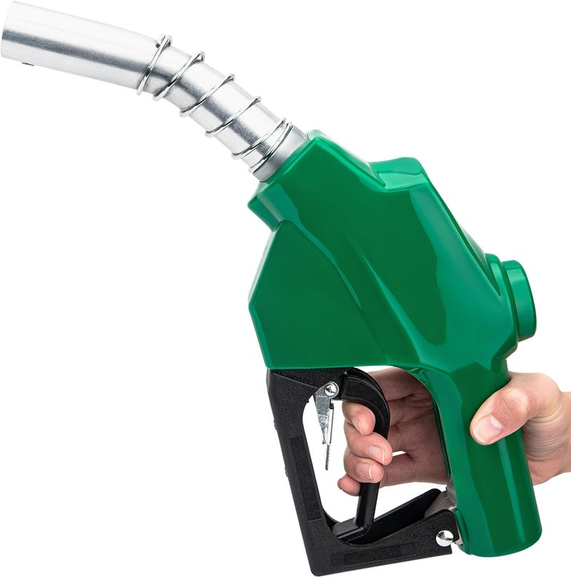 GDDGHS Fuel Nozzle 1 Inch NPT, Auto Shut Off Fuel Nozzle1-3/16 Inches(OD=30mm) Automatic Fueling Nozzle for Diesel Fuel Filling, Max Flow Rate 120L/Min(32GPM), 1-3/16 Inches(OD=30mm) Spout, Green - Image 1